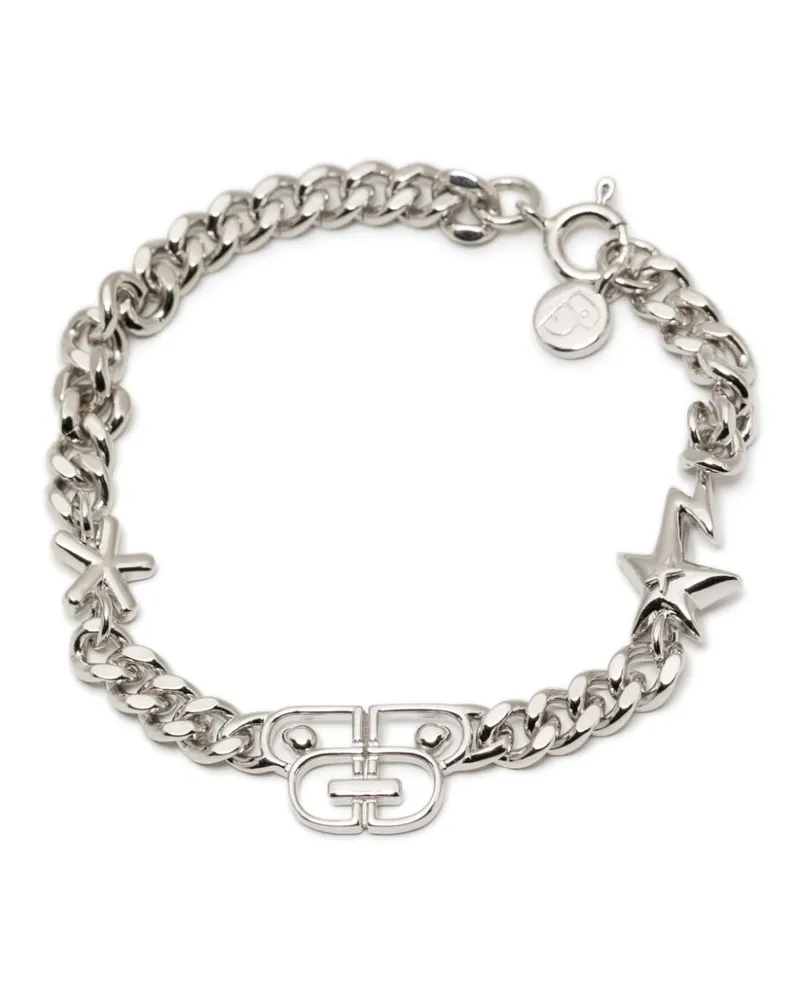 BAPE Armband mit ikonischem Star Bolt-Motiv - Silber Silber