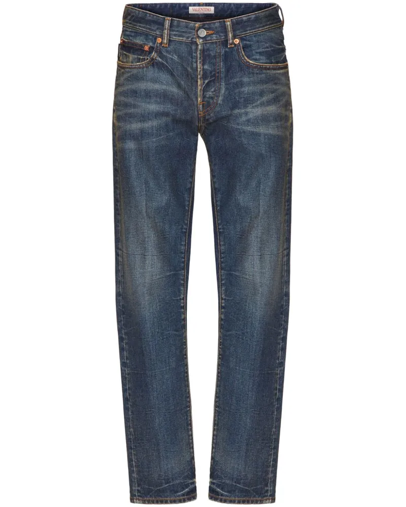 Valentino Garavani Jeans mit geradem Bein - Blau Blau