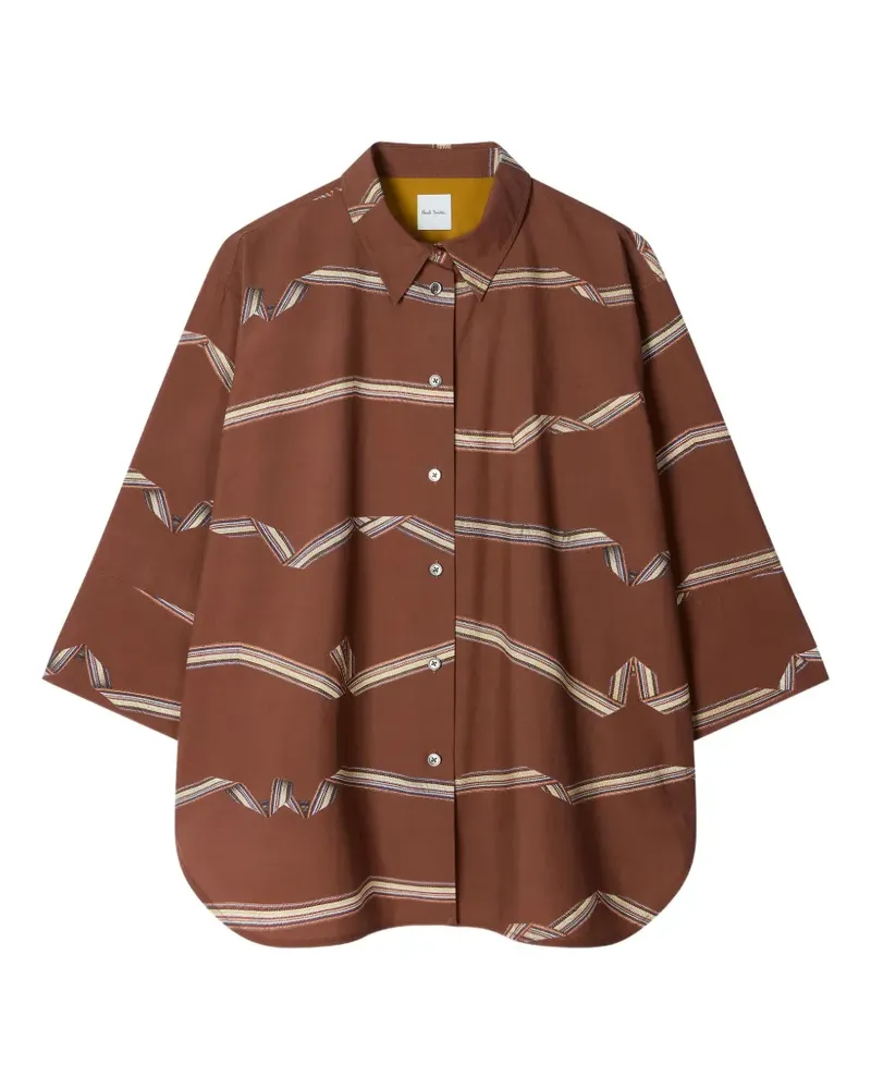 Paul Smith Signature Stripe button-up shirt - Braun Braun