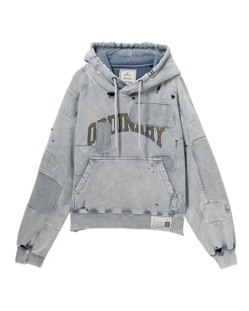 MIHARAYASUHIRO Hoodie mit Print - Grau Grau