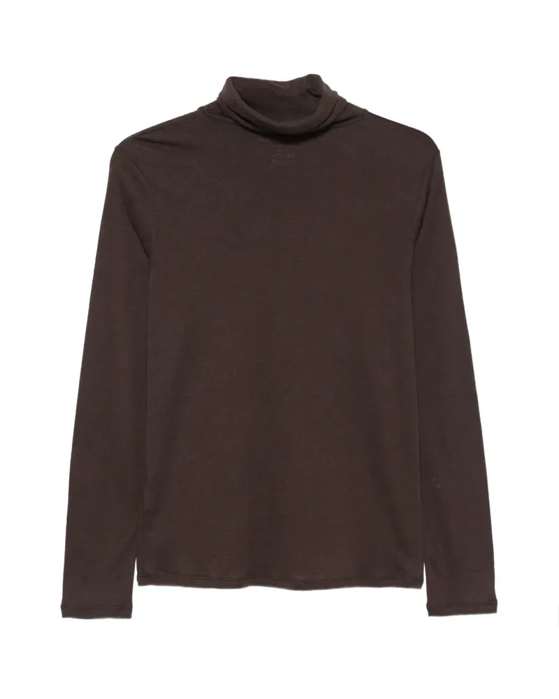 Majestic roll-neck long-sleeve top - Braun Braun