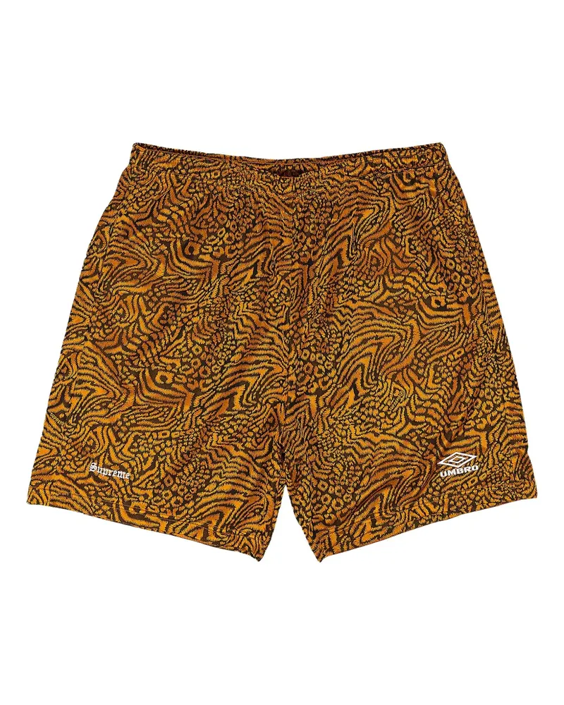 Supreme Being x Umbro patterned jacquard shorts - Orange Orange