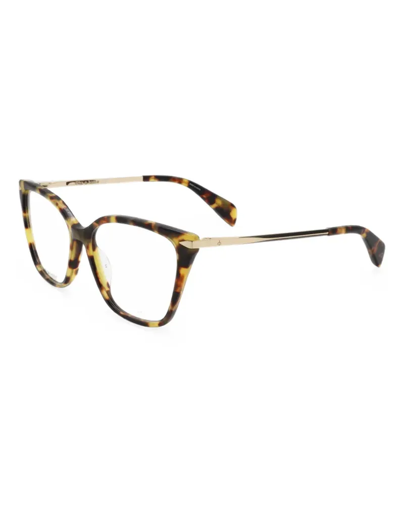 Rag & Bone Cat-Eye-Brille in Schildpattoptik - Gold Gold