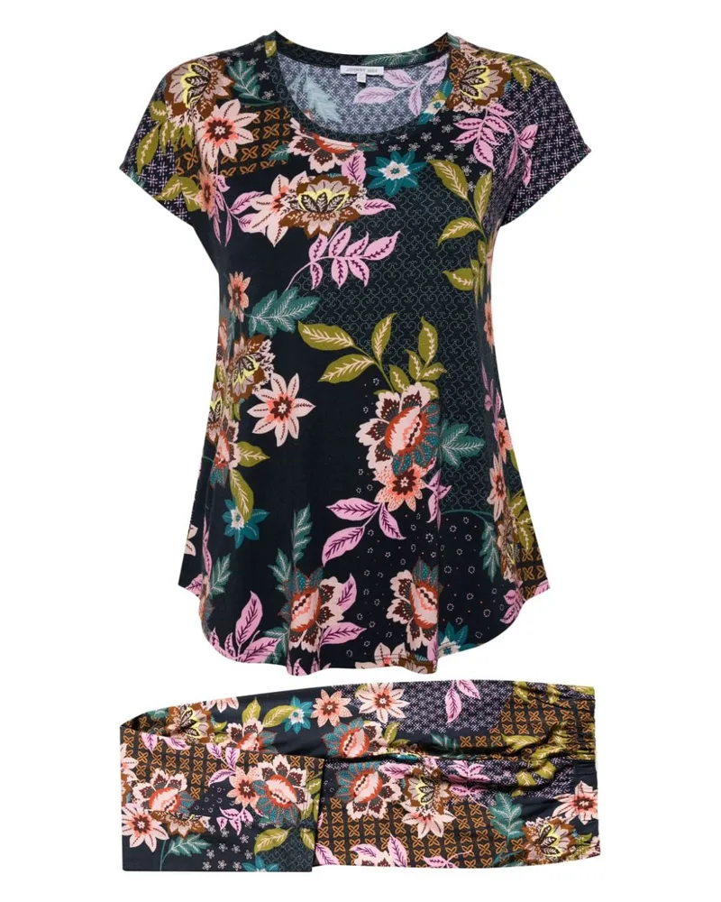 Johnny Was The Bobbie Crop Pyjama - Blau Blau