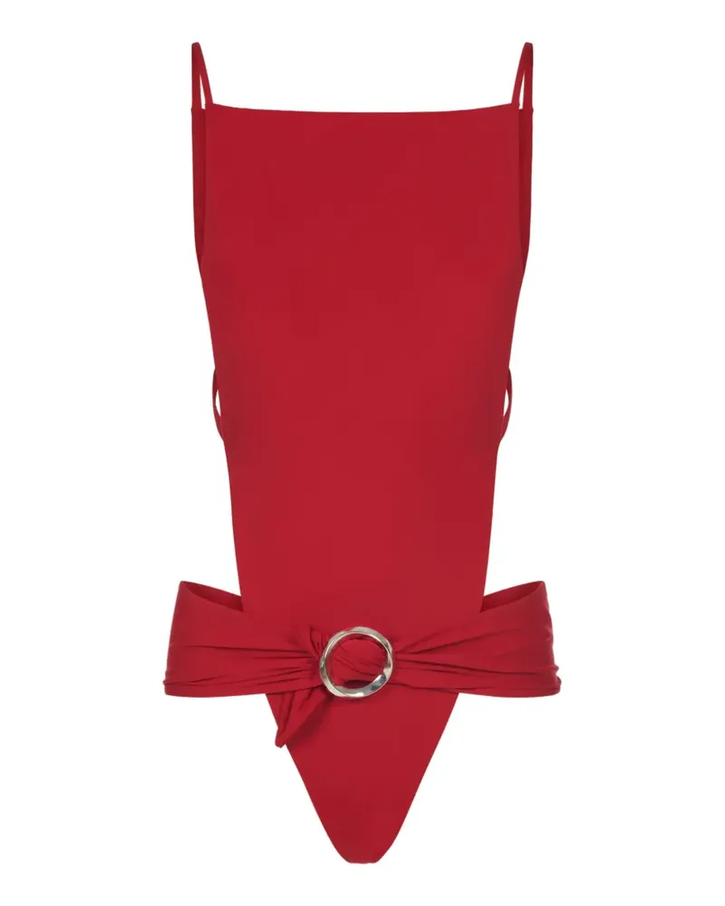 Taller Marmo Scirocco buckled swimsuit - Rot Rot