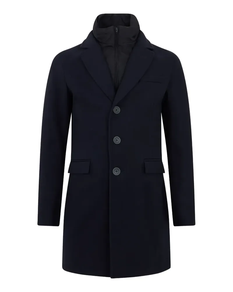 Herno padded-insert single-breasted coat - Blau Blau