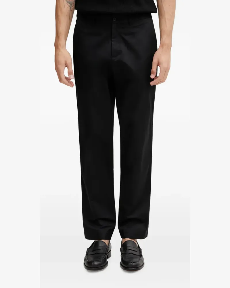 Fred Perry logo-embroidered trousers - Schwarz Schwarz