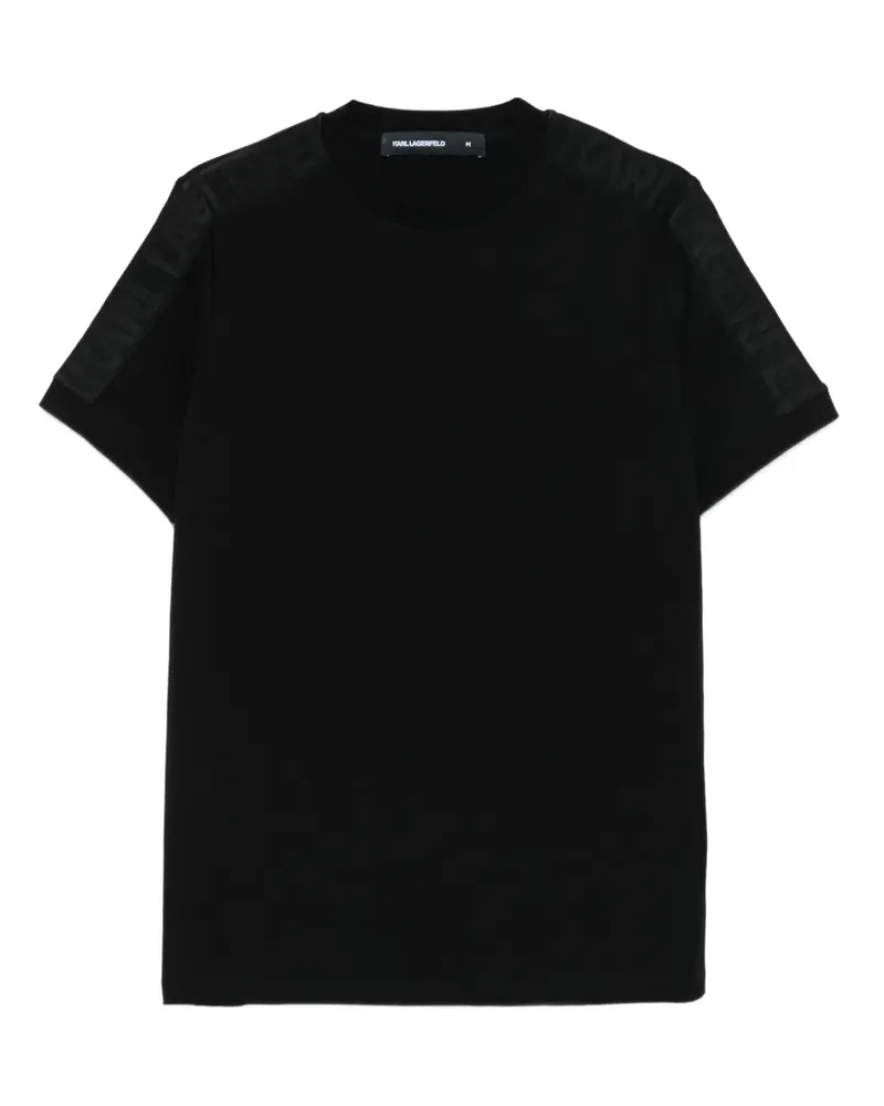 Karl Lagerfeld T-Shirt mit Logo-Detail - Schwarz Schwarz