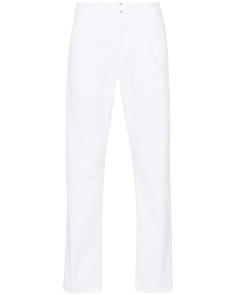 Incotex Halbhohe Tapered-Hose - Weiß Weiß
