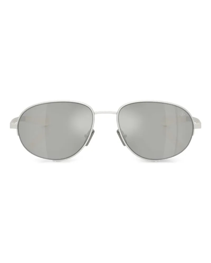 Moncler Getönte Circuit Pilotenbrille - Silber Silber