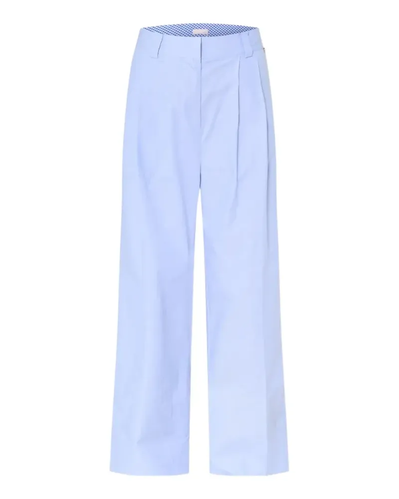 Liu Jo trousers with gingham turn-ups - Blau Blau