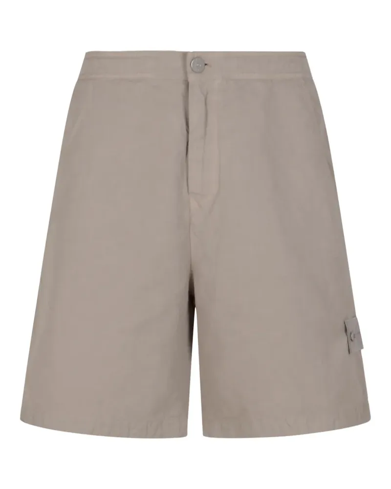Stone Island logo-patch shorts - Nude Nude