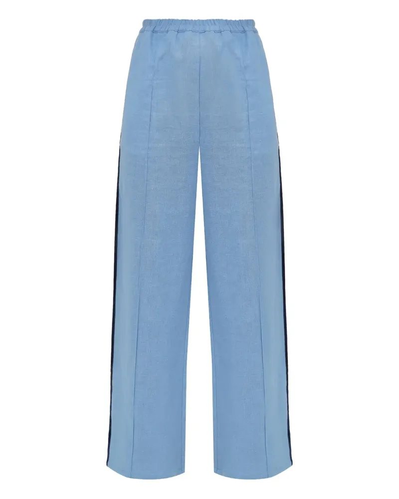 SLEEPER Paros Pyjama-Hose aus Leinen - Blau Blau