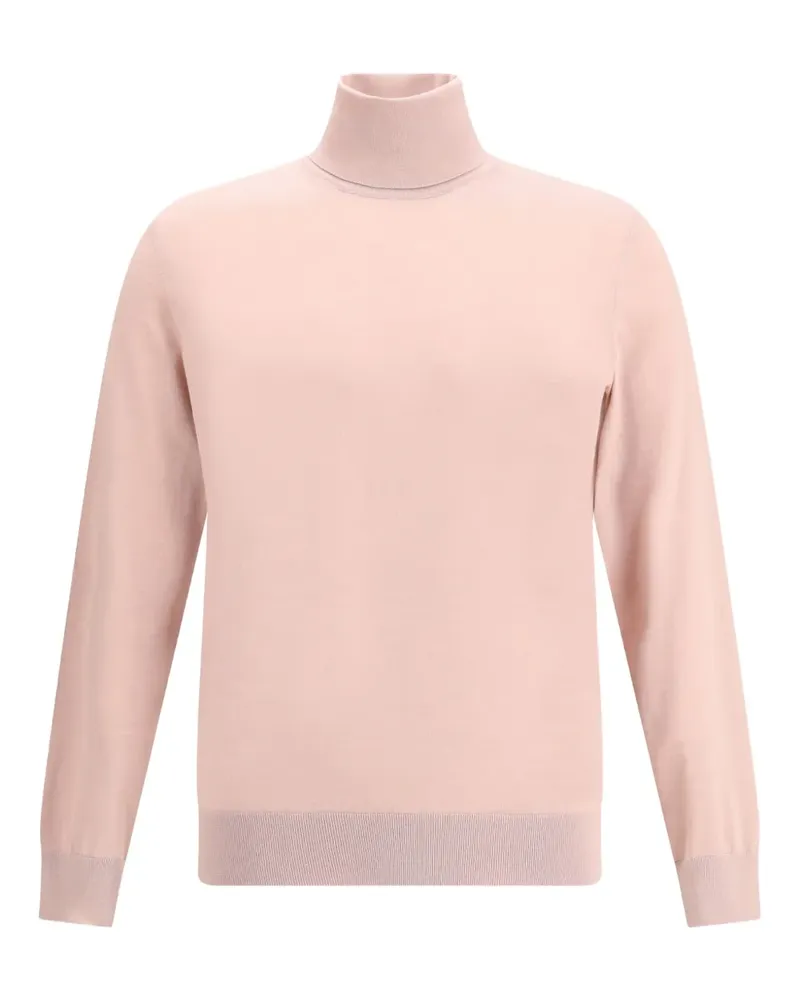 Ermenegildo Zegna turtleneck ribbed sweater - Rosa Rosa