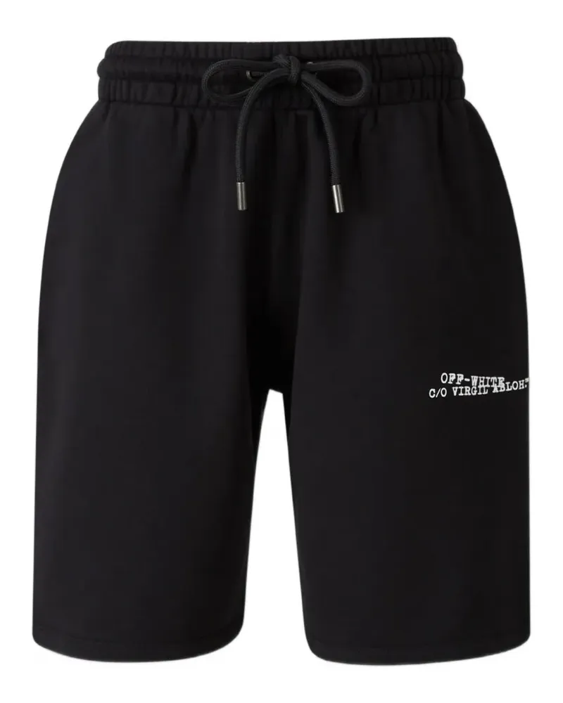 OFF-WHITE Shorts mit Print - Schwarz Schwarz