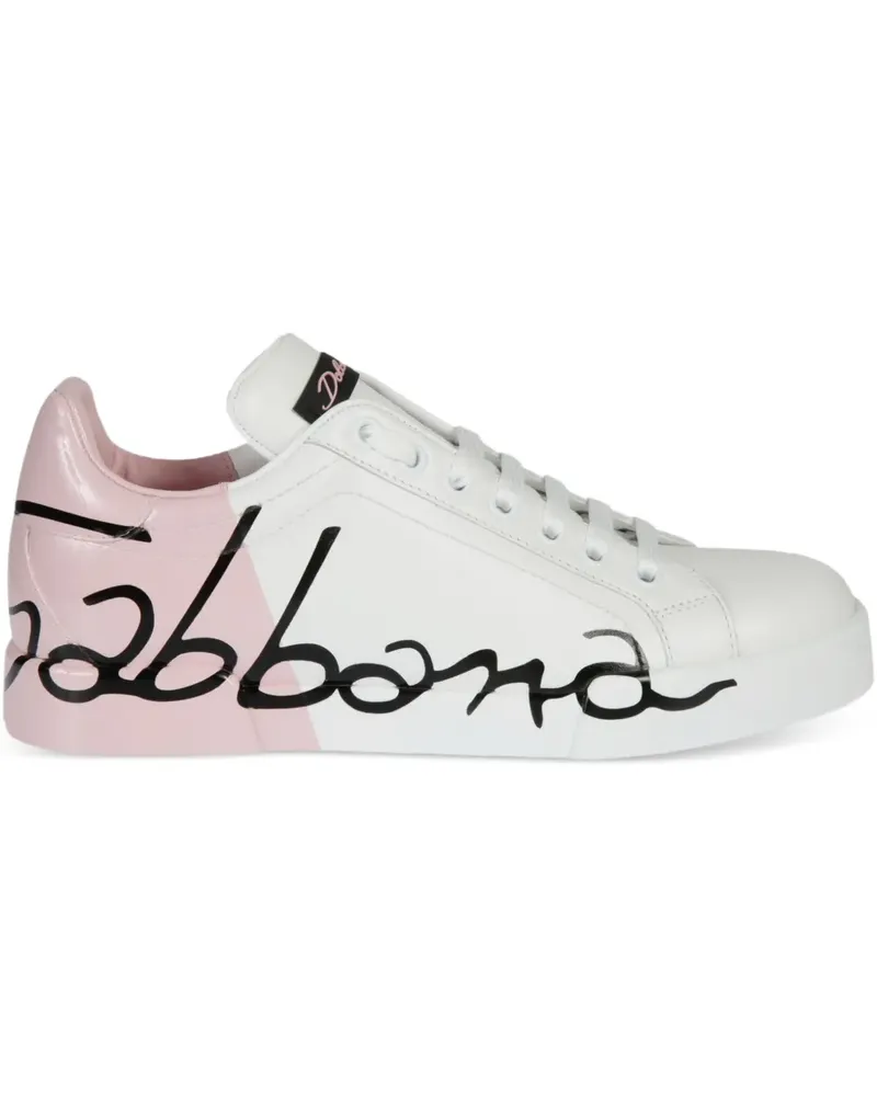 Dolce & Gabbana Portofino' Sneakers - Weiß Weiß