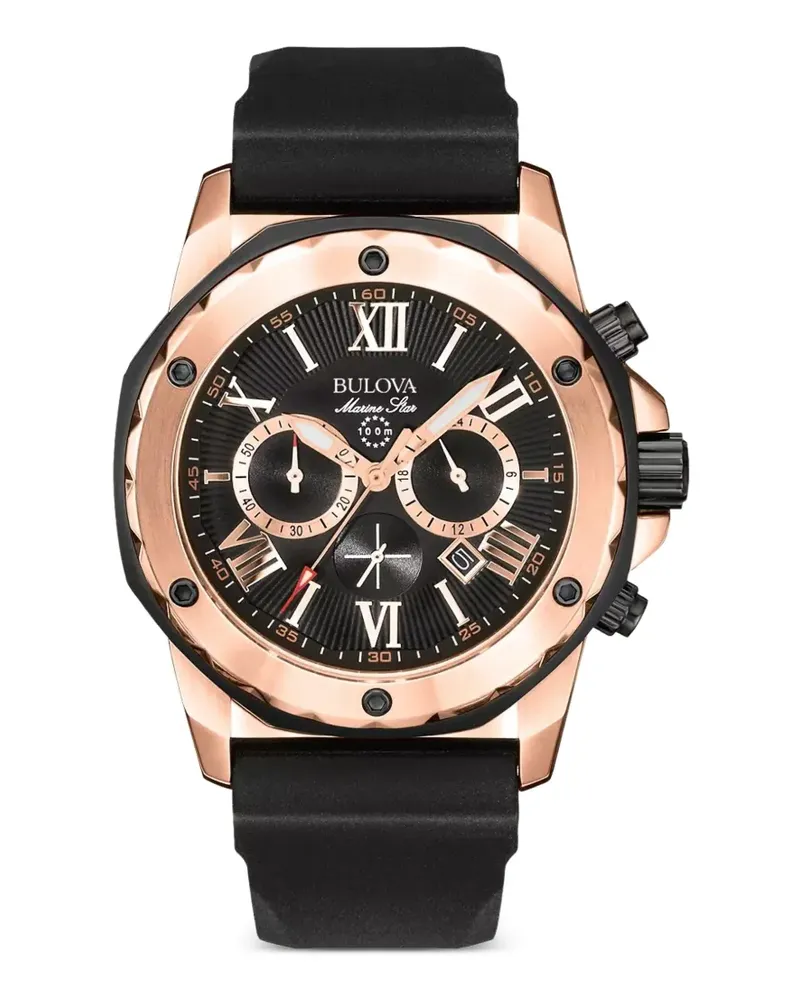 BULOVA Marine Star 44mm watch - Schwarz Schwarz