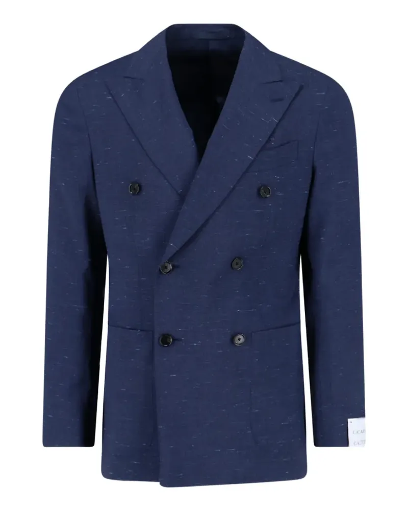 Caruso double-breasted blazer - Blau Blau