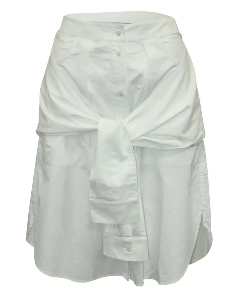 Alexander Wang shirt-sleeve tie skirt - Weiß Weiß