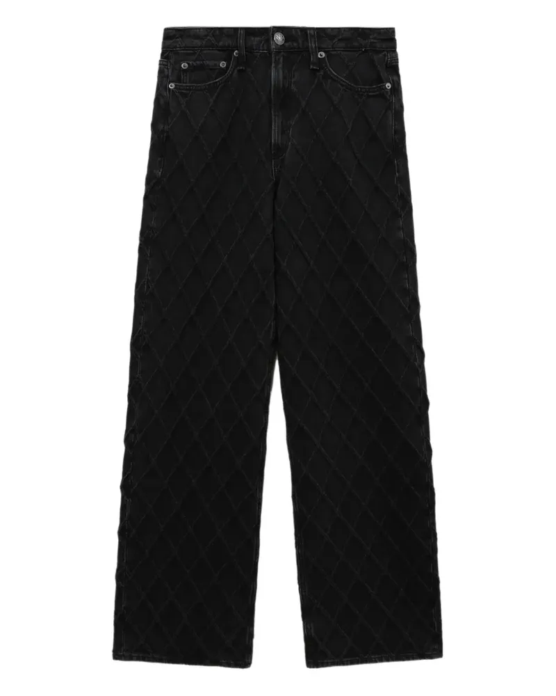 Rag & Bone diamond-pattern jeans - Schwarz Schwarz