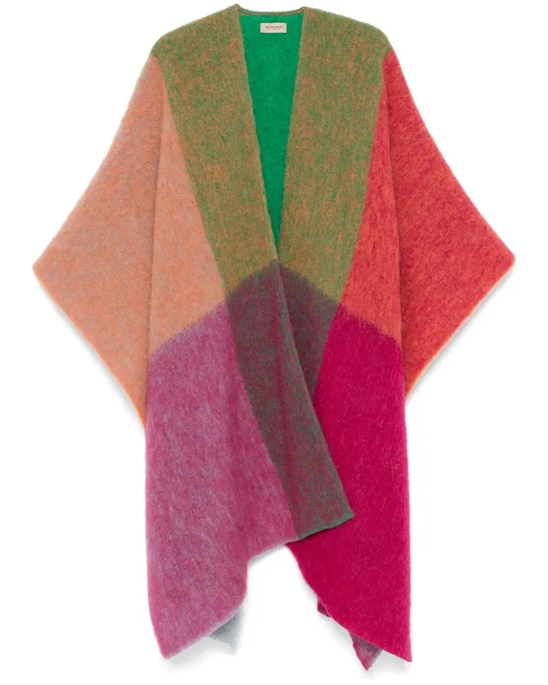 Woolrich Cape mit Karomuster - Grün Grün