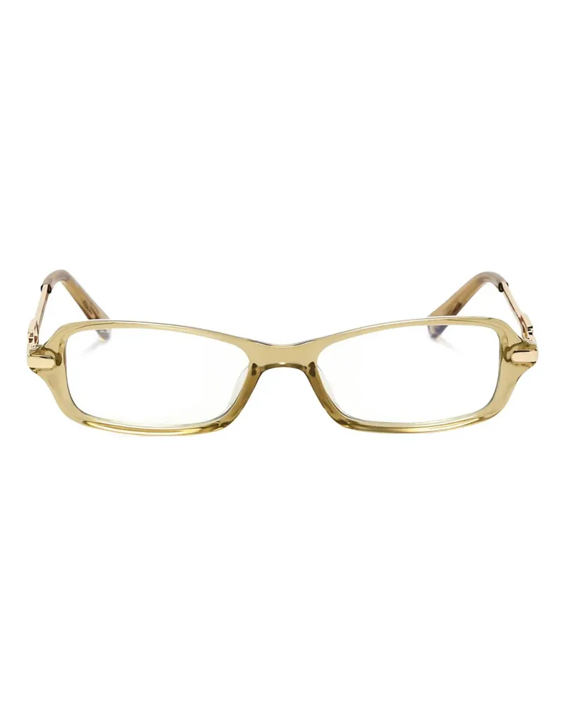 Le Specs rectangle-frame glasses - Gold Gold