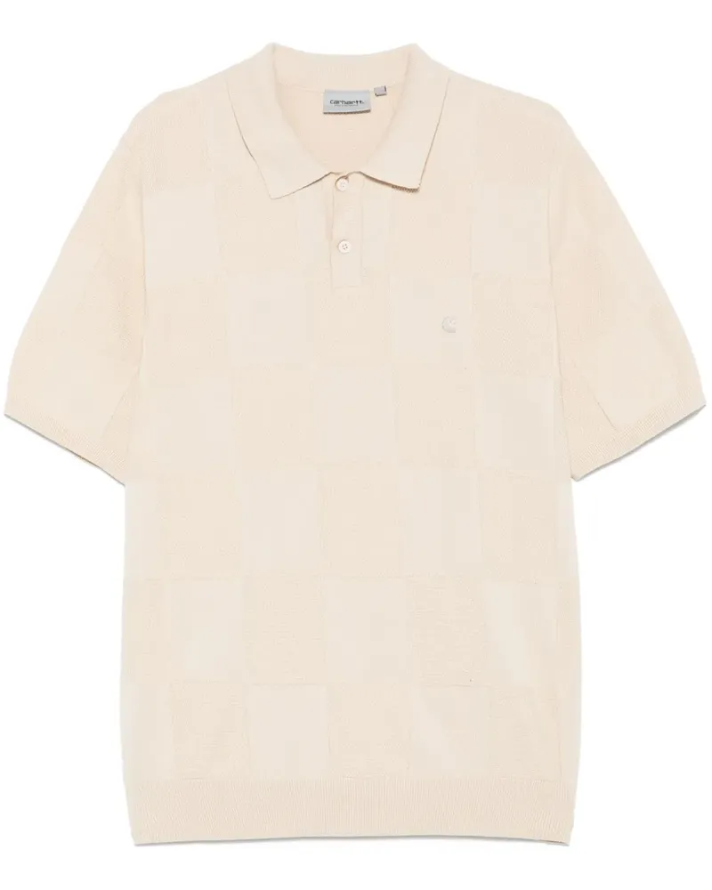 Carhartt WIP Checker Poloshirt - Nude Nude