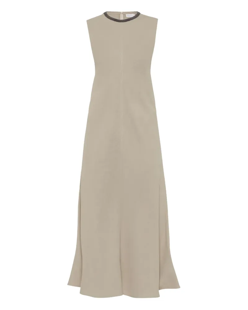 Brunello Cucinelli Kleid aus Twill - Nude Nude