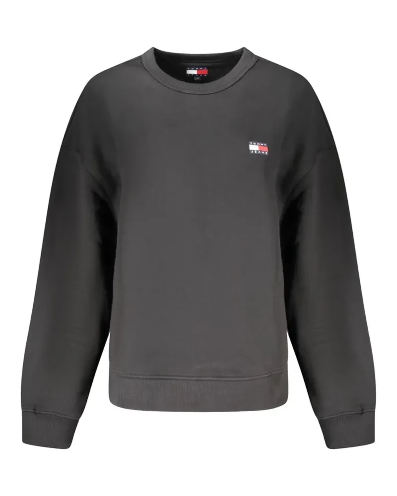 Tommy Hilfiger logo-patch crew-neck sweatshirt - Grau Grau