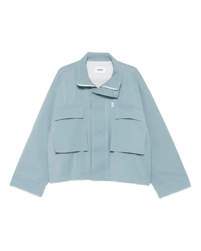 BONSAI Jacke mit Reißverschluss und Tasche - Blau Blau