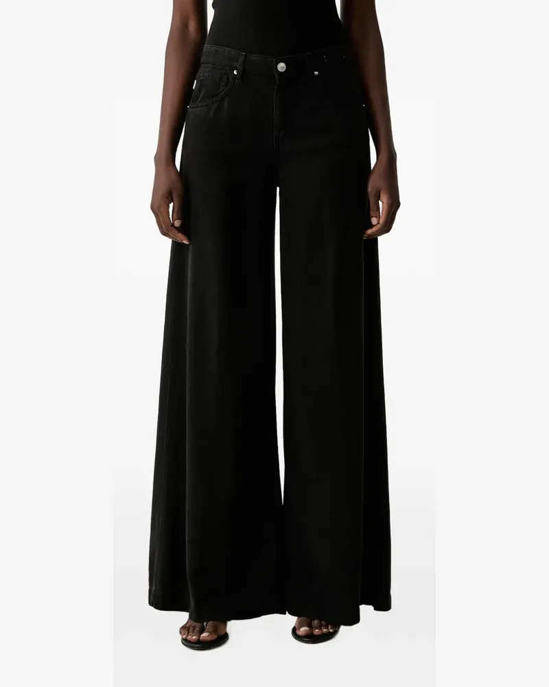 VICOLO Madison Wide-Leg-Jeans - Schwarz Schwarz