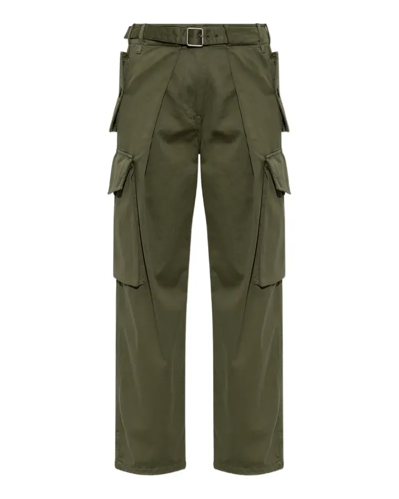Loewe belted straight-leg cargo pants - Grün Grün