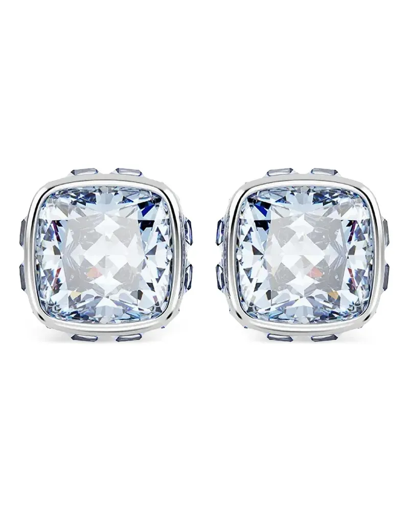 Swarovski Kristallohrringe mit Kissenschliff - Silber Silber