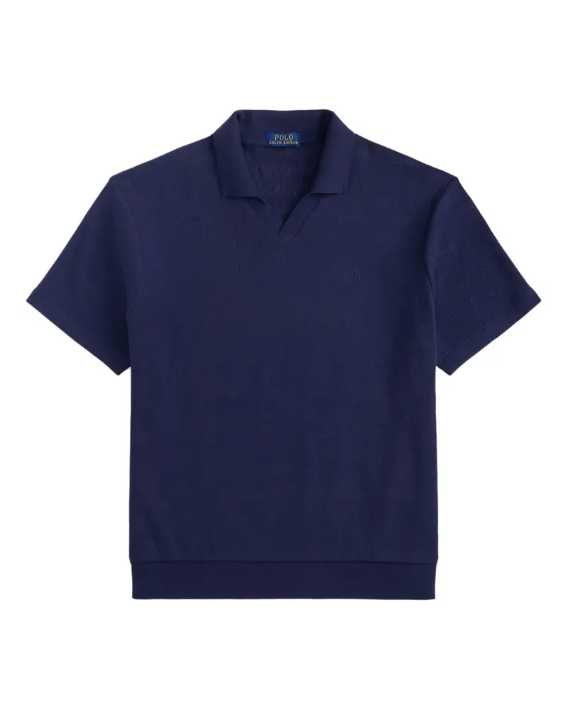 Ralph Lauren T-Shirt mit Poloshirtkragen - Blau Blau