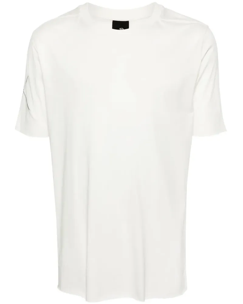 THOM KROM Besticktes T-Shirt - Nude Nude
