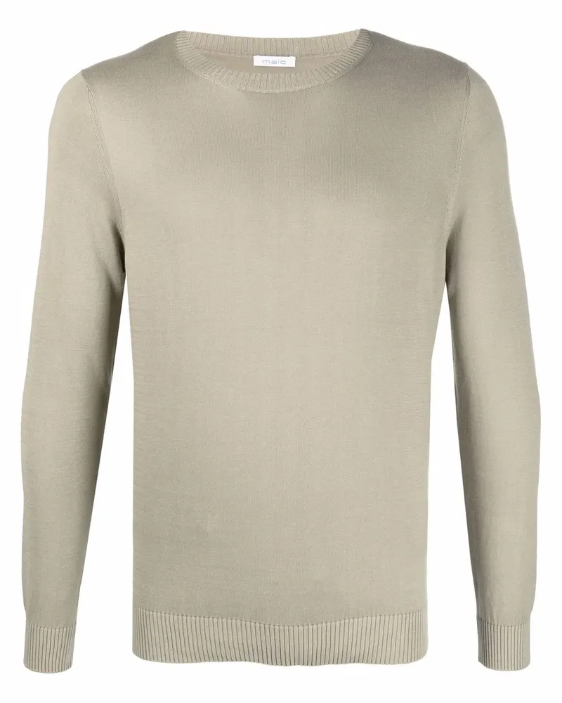 Malo Pullover mit rundem Ausschnitt - Grün Grün