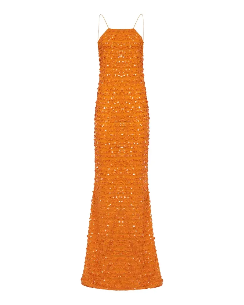 Taller Marmo Candice Maxikleid mit Pailletten - Orange Orange