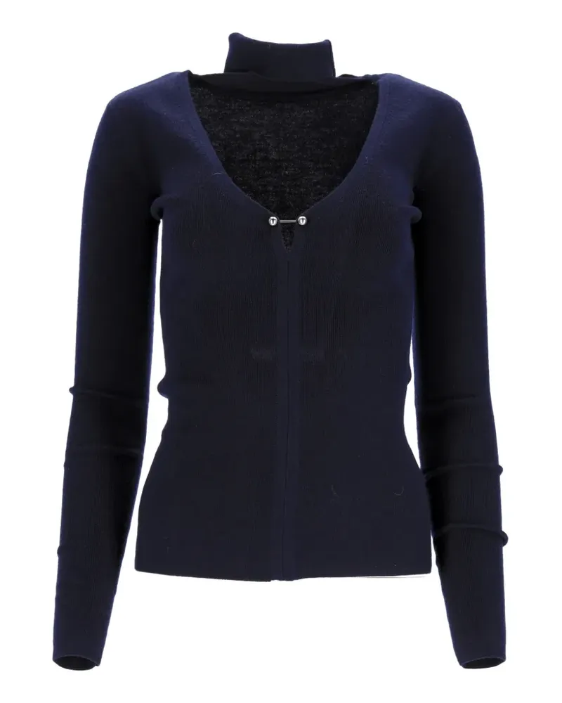 Dion Lee Rollkragenpullover mit Cut-Out - Blau Blau