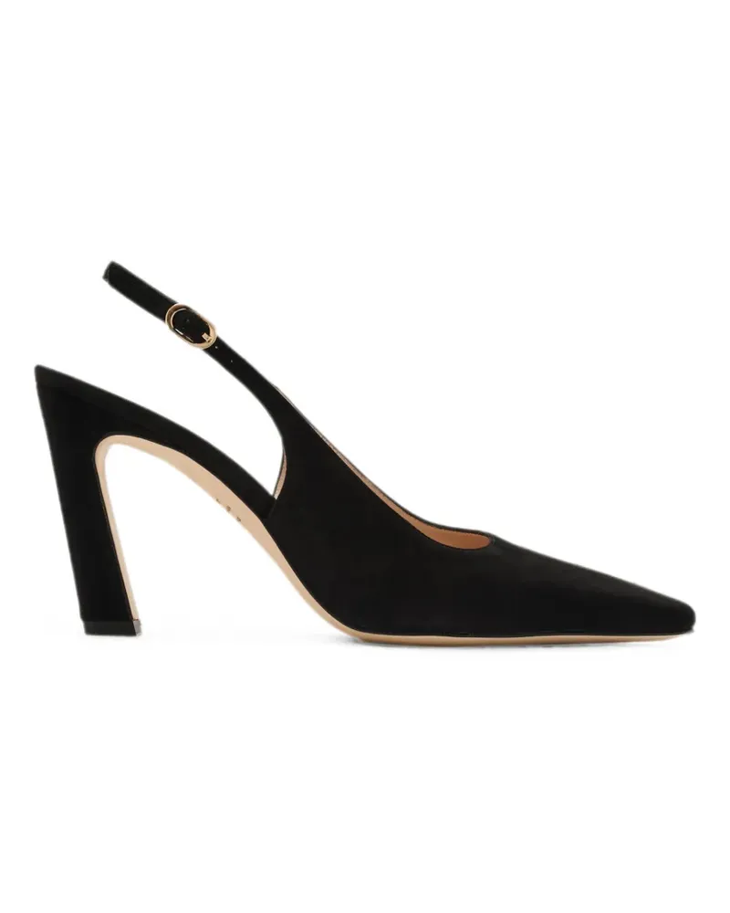Stuart Weitzman slingback pointed-toe sandals - Schwarz Schwarz