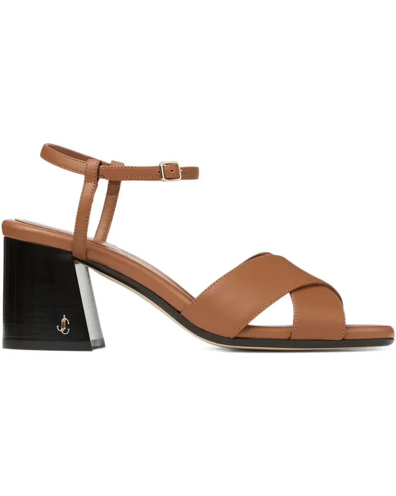 Jimmy Choo Valla Sandalen 65mm - Braun Braun