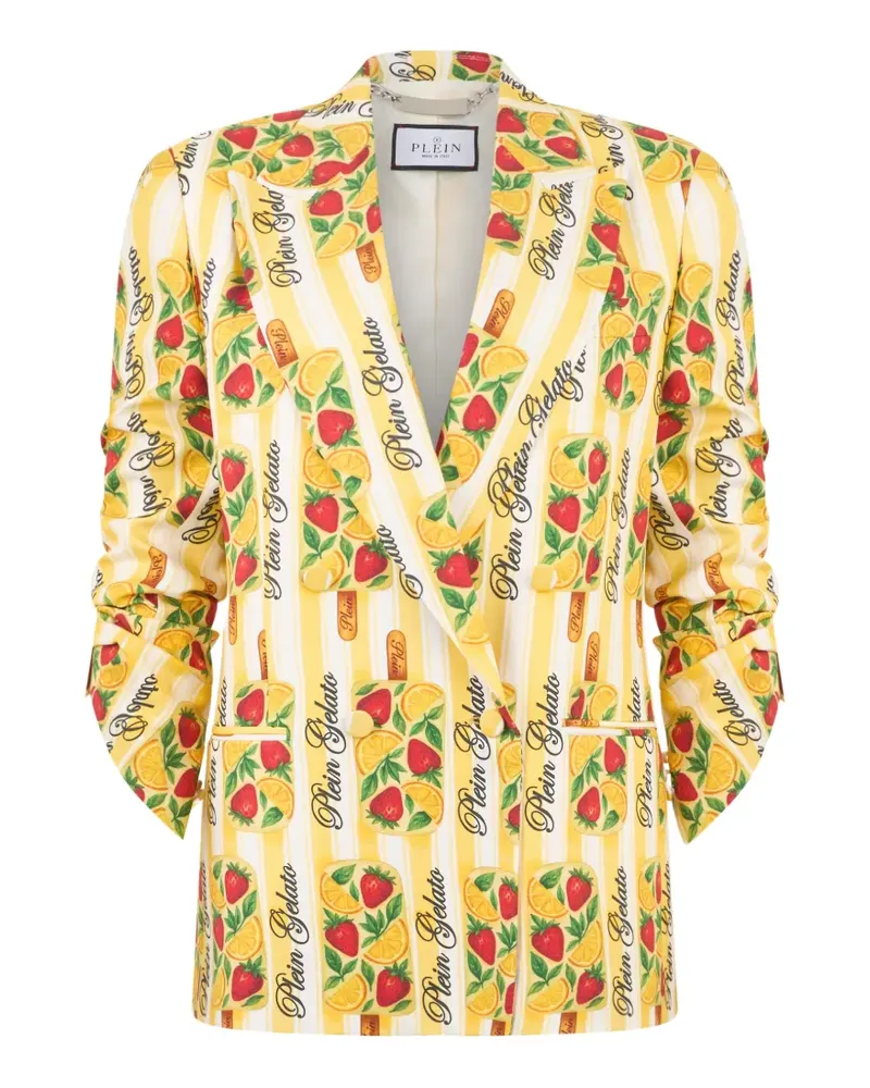 Philipp Plein Doppelreihiges Sakko - Gelb Gelb