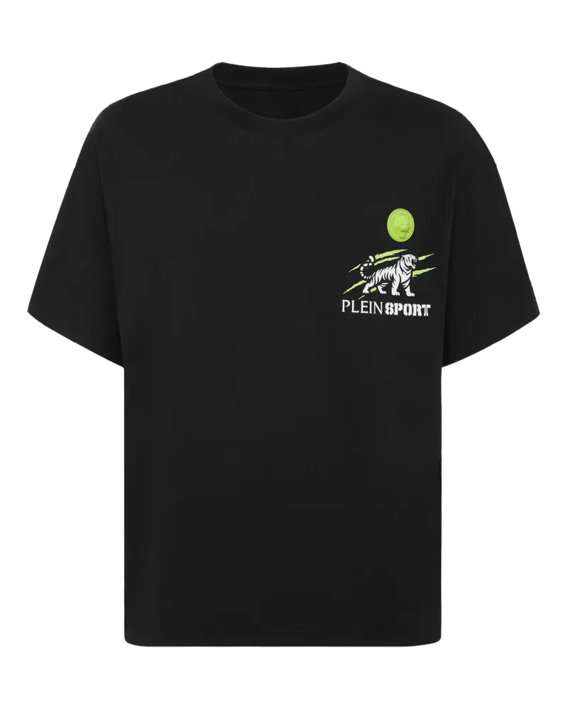 Philipp Plein T-Shirt mit Tiger Scratch-Print - Schwarz Schwarz