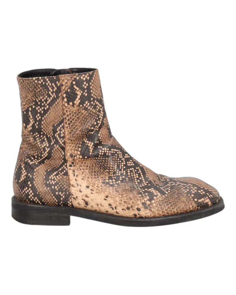 Andersson Bell Stiefel mit Schlangen-Optik - Braun Braun