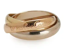 1990-2015 dreifarbiger 18kt Classic Trinity Goldring - Rosa