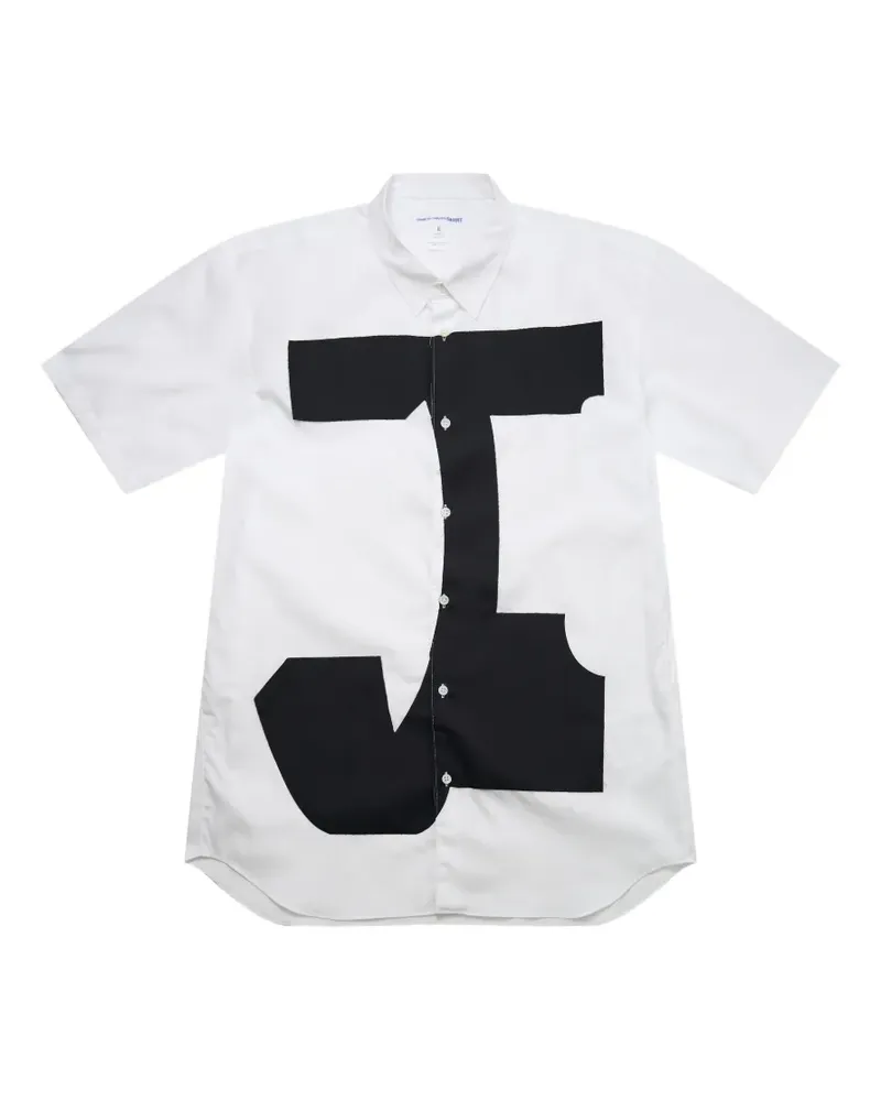 Comme des Garçons graphic-print short-sleeve shirt - Weiß Weiß