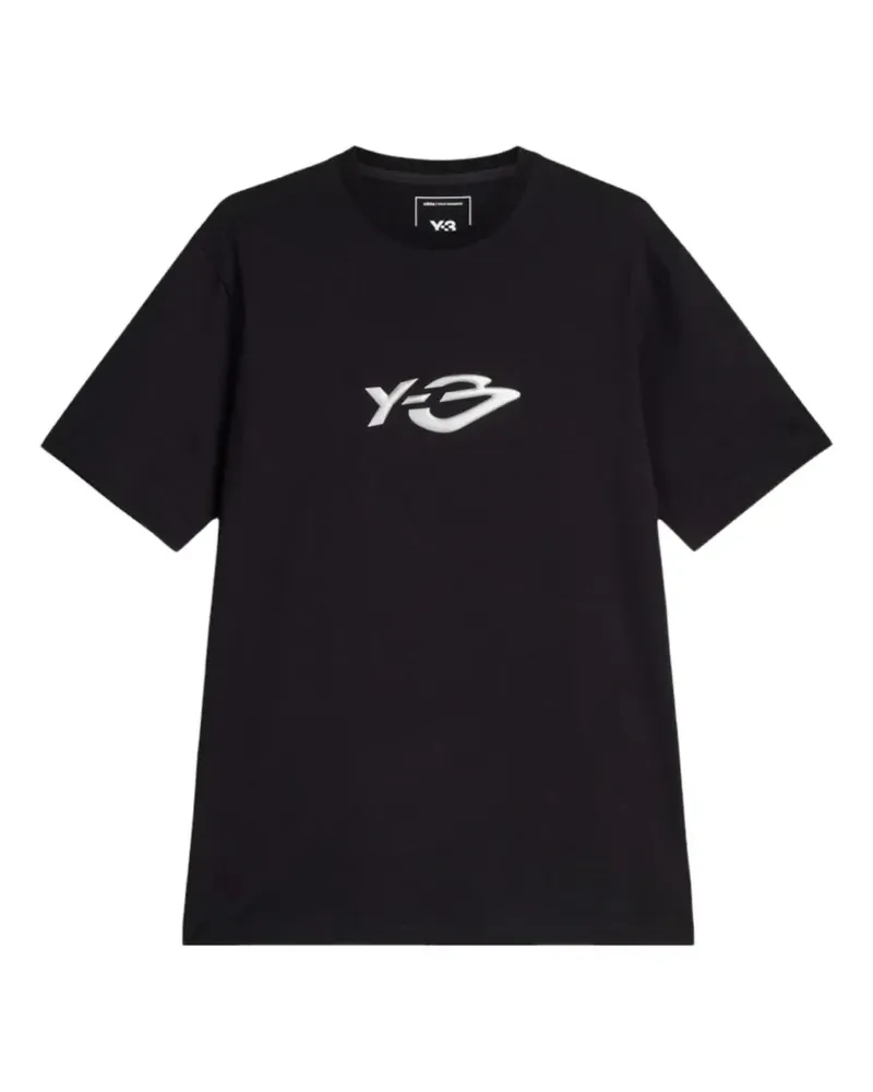 Y-3 logo-print T-shirt - Schwarz Schwarz