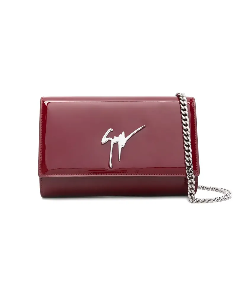 Giuseppe Zanotti Clutch aus Lackleder - Rot Rot