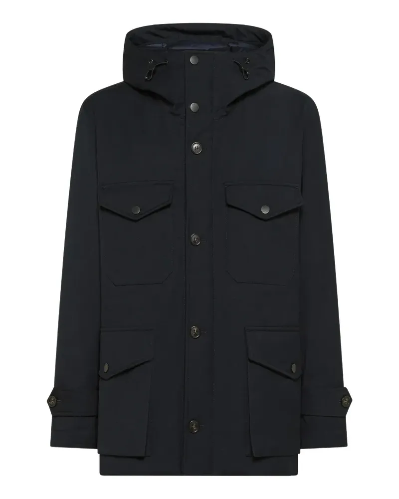 Seventy Kapuzenjacke mit Taschen - Blau Blau