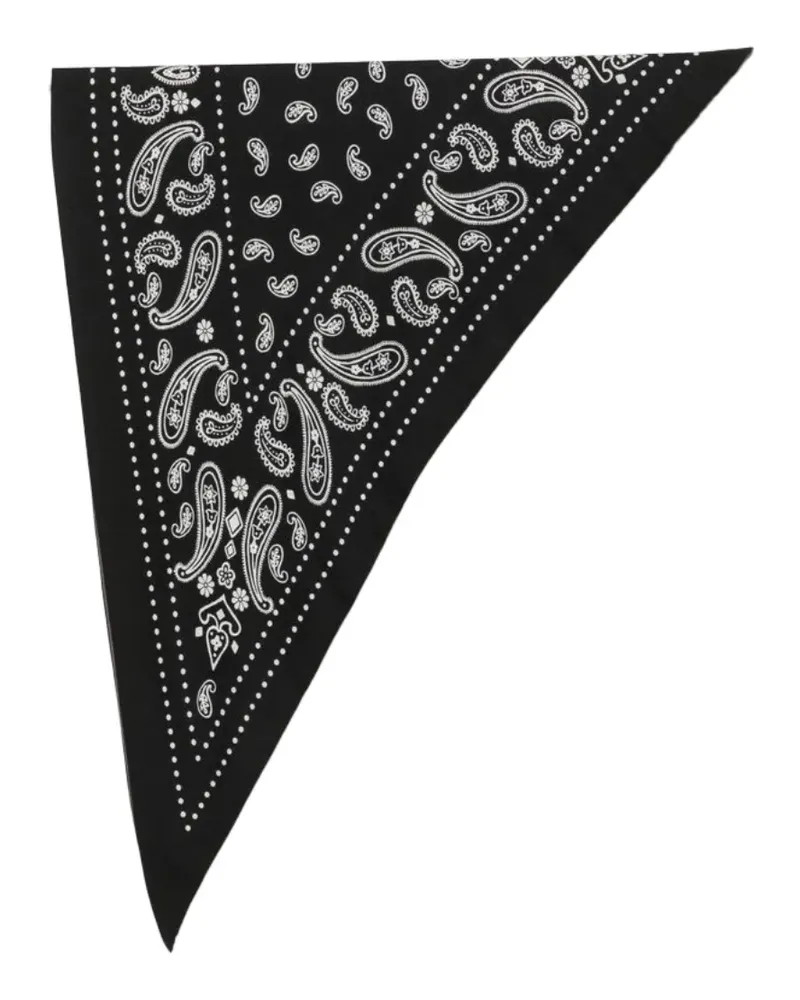Destin Wollschal mit Paisley-Print - Schwarz Schwarz
