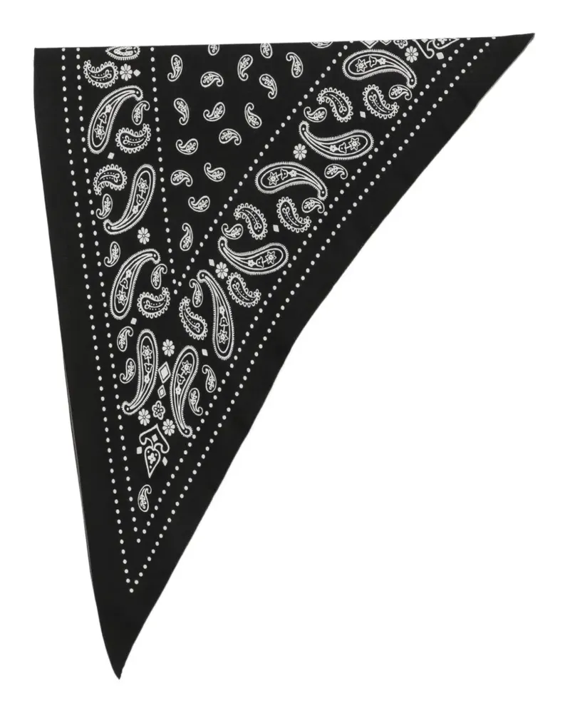 Destin Wollschal mit Paisley-Print - Schwarz Schwarz